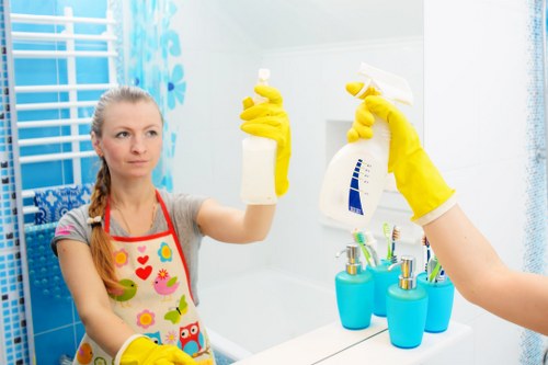 Airbnb cleaning service preparing a guest-ready property in Enfield