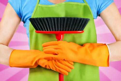 Professional patio cleaning service in Enfield restoring a garden paving area