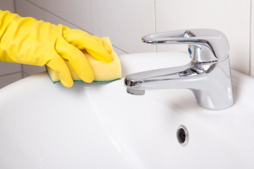 Commercial hard floor maintenance in an Enfield business