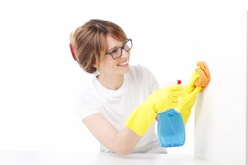 Local cleaning team working in an Enfield residential property