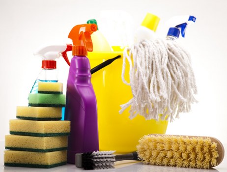 Professional carpet cleaning equipment in use inside a home