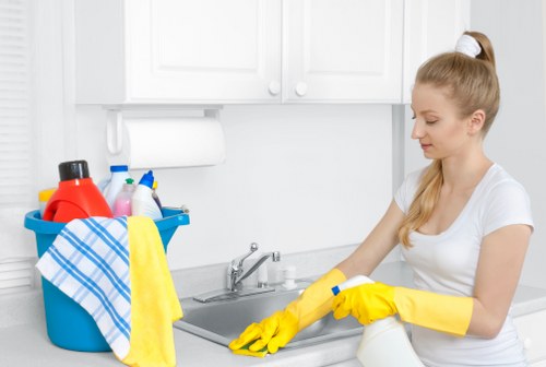 Bathroom end of tenancy cleaning in an Enfield home