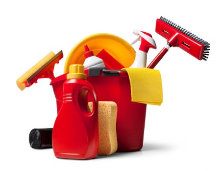 Office cleaners maintaining a reception area in Enfield